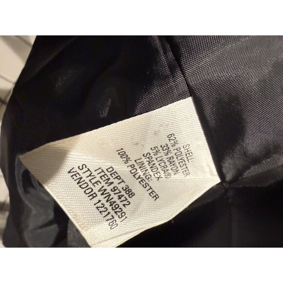 NWOT Nordstrom Lined Navy Single Breasted Long Blazer  Size 16 - Picture 3 of 4